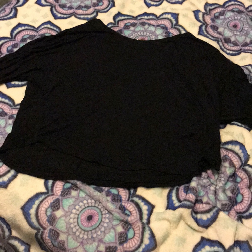 NWT Xl black crop top